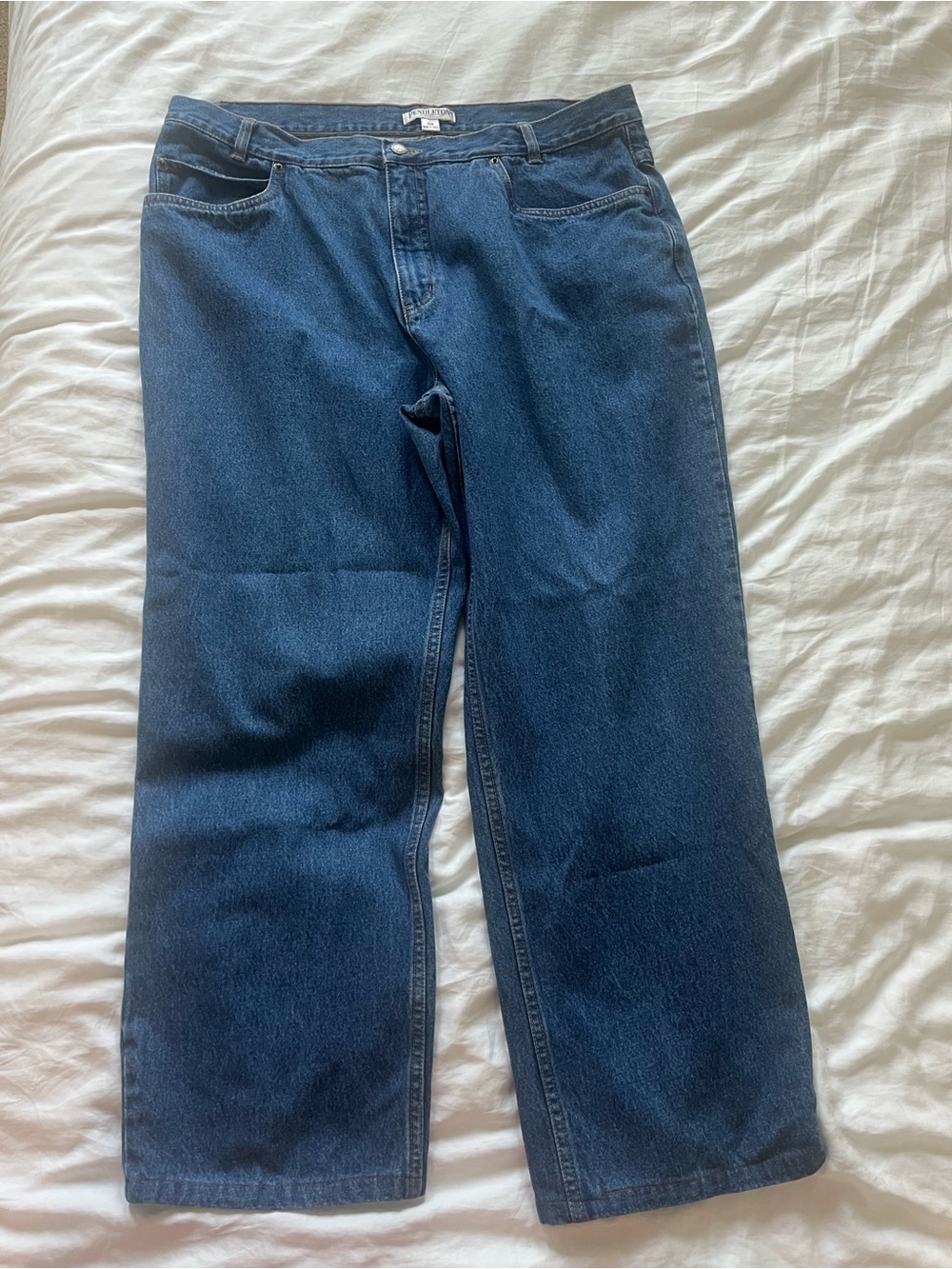 Vintage Pendleton Dark Blue Straight-Leg Jeans Size 18W